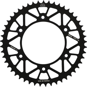 JT SPROCKETS Rear Sprocket - Honda - Black - 49 Tooth JTA210.49BLK by JT Rear Sprockets Aluminum/Alloy