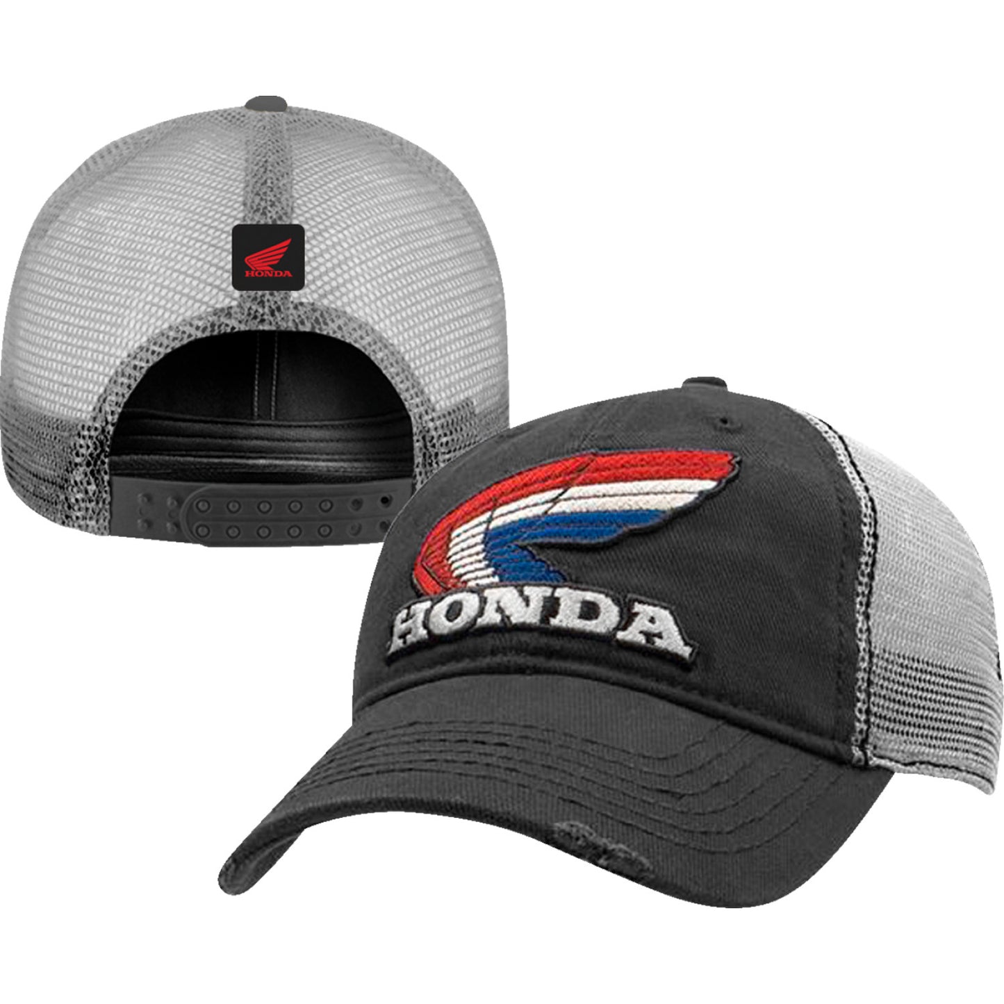 Honda Apparel Honda Vintage Wing Hat - Charcoal NP21A-H2488 | Caps & Hats