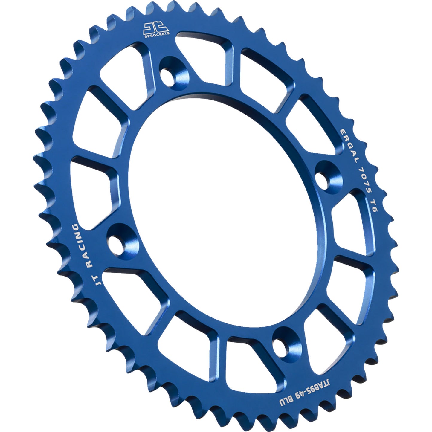 JT SPROCKETS Rear Sprocket - Aluminum - 49 Tooth - Blue - Gas Gas/Husqvarna/KTM JTA895.49BLU by JT Rear Sprockets Aluminum/Alloy