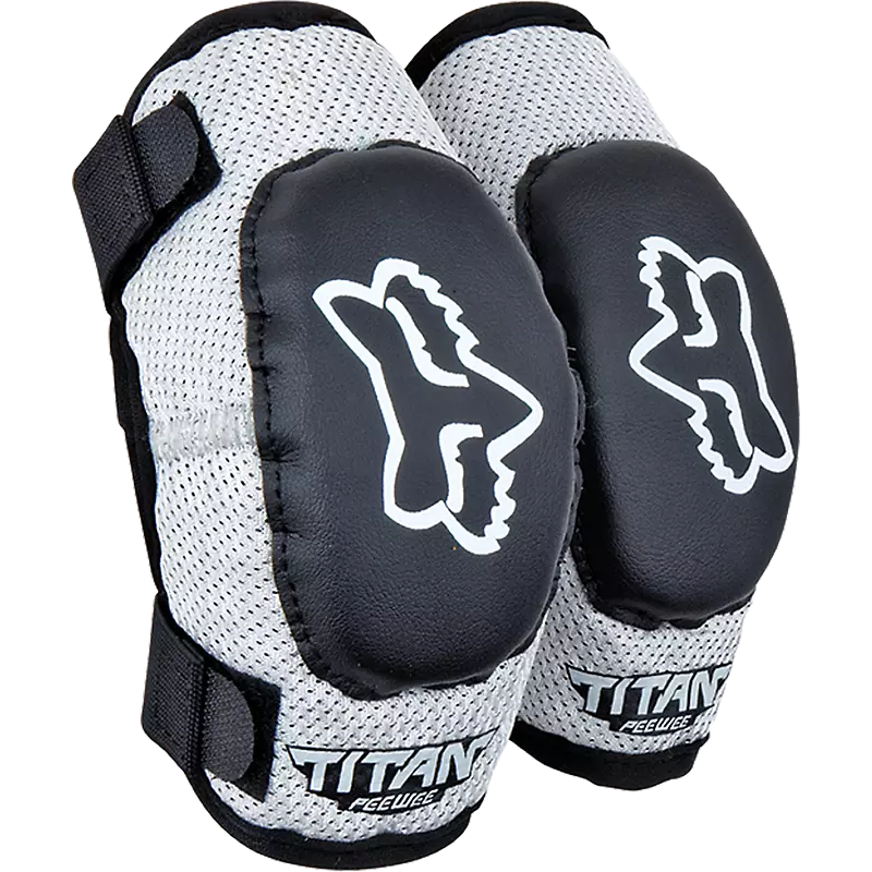 Fox PeeWee Titan Elbow Guard Black/Silver S/M | Hand Protection