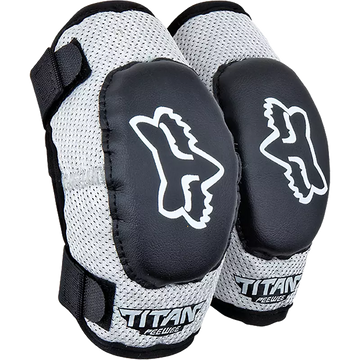 Fox PeeWee Titan Elbow Guard Black/Silver S/M | Hand Protection