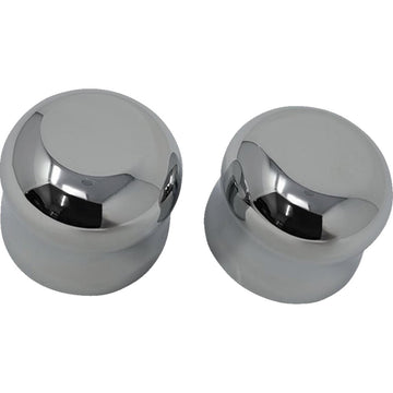 Covingtons Axle Covers - Front - Smooth - Chrome - Pair - '08-'23 C0007-C