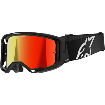 Alpinestars Vision 8 Goggle - Corp - Black - Red Mirror Lens 5101625-1446 | Goggles