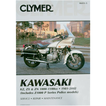 CLYMER Manual - Kawasaki - KZ, ZX, & ZN 1000-1100 CM4513