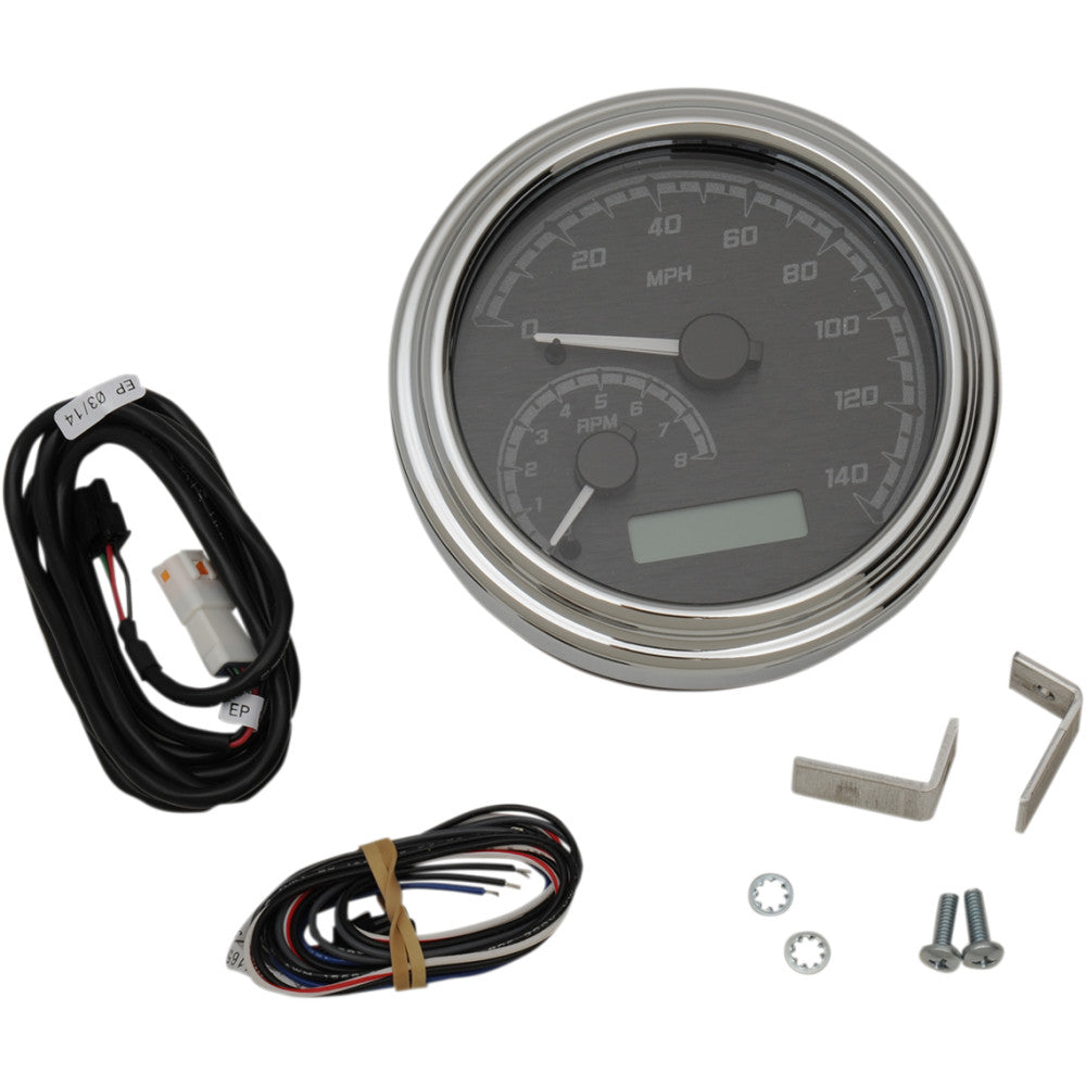 Dakota Digital MVX Series Analog Gauge System - Black/Gray/Chrome MVX-2011-KG-C
