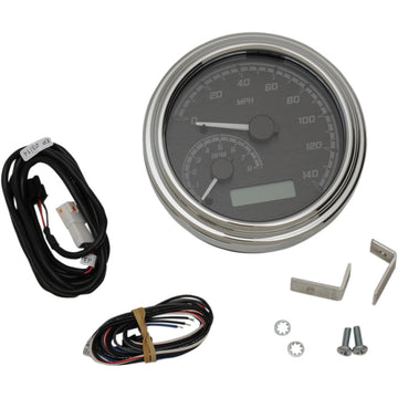 Dakota Digital MVX Series Analog Gauge System - Black/Gray/Chrome MVX-2011-KG-C