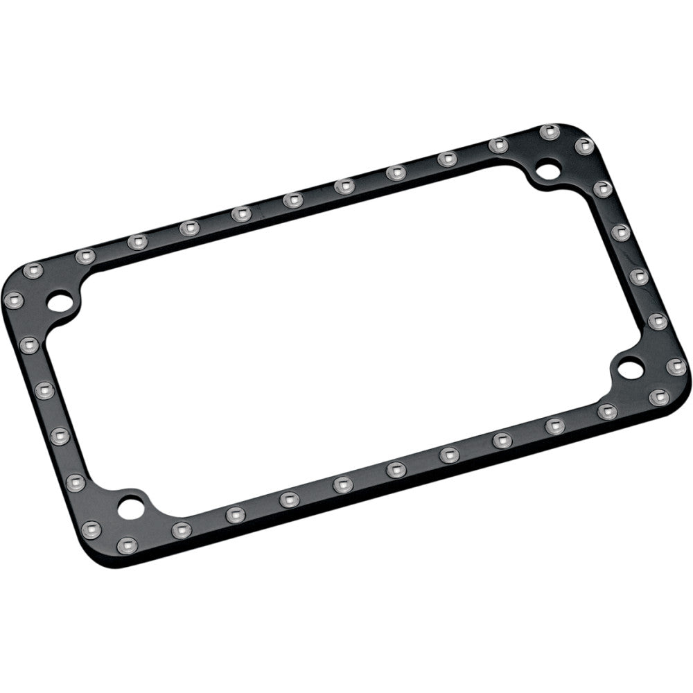 Covingtons Frame - License Plate Machined Diamond-Edge - Black C1265-B