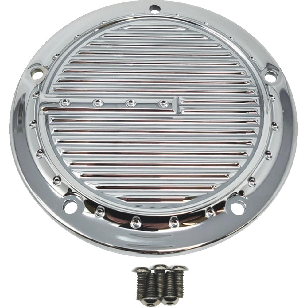 Covingtons Derby Cover - Dimpled - 5-Hole - Chrome - Softail C1973-C