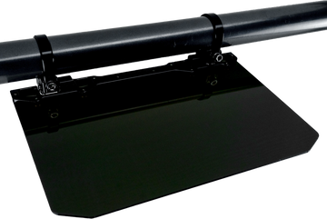 12" X 8" Narrow Mount Sun Viso W/Solid Black Shield Black