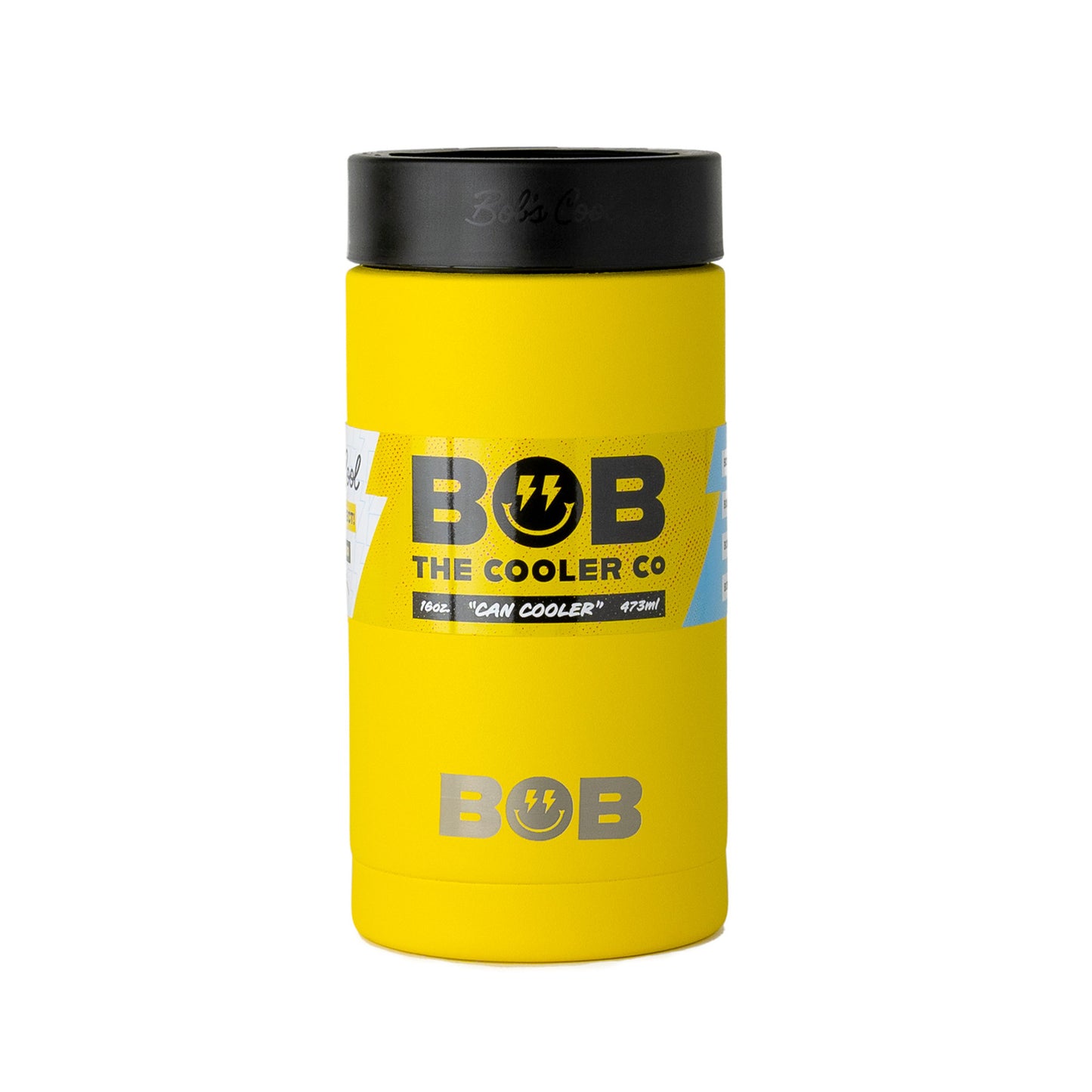BOBs 16Oz Standard Double Wall Vacuum Insulated Can Cooler by BOB The Cooler Co