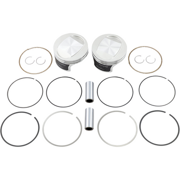 Wiseco Tracker* Series Piston Kit - 3.937" - 88/95 Cubic Inch Bored to 97 Cubic Inch - Standard - Twin Cam K0209PS