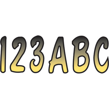 Hardline I.D. Sticker Kit - 200 Series - Yellow Gradation YEBKG200 | Stickers Decals