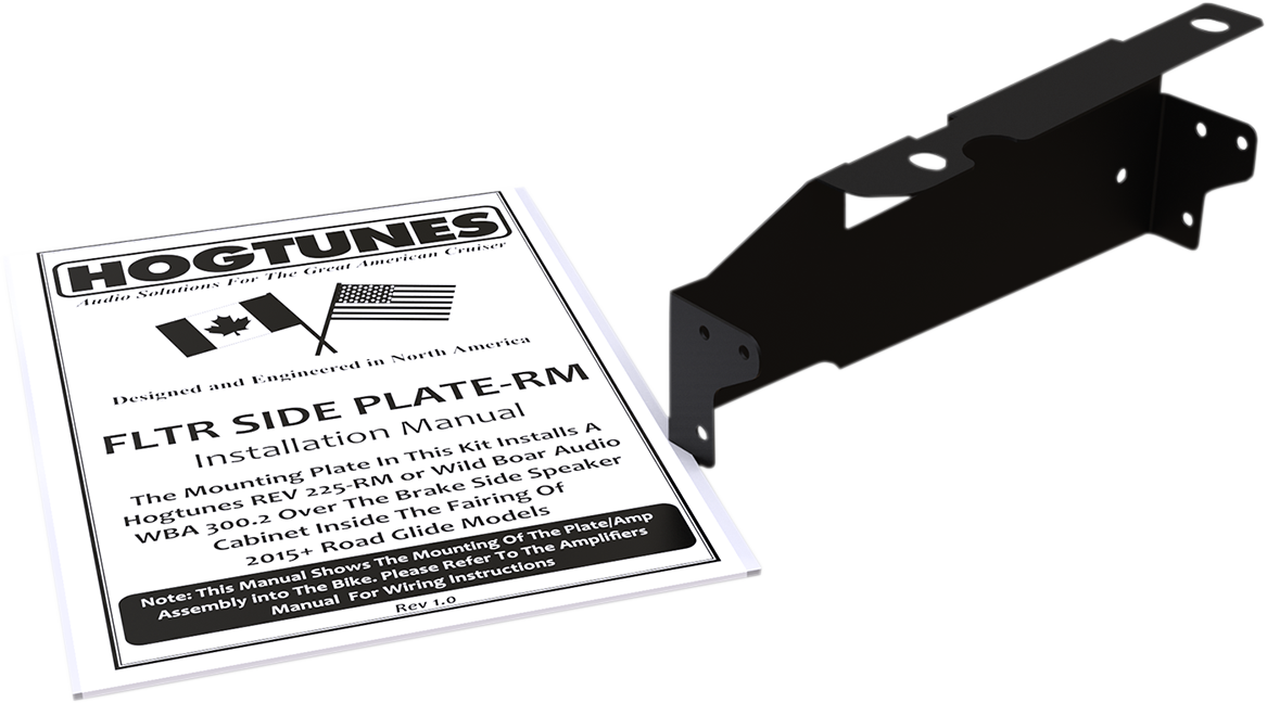 Hogtunes Amp Side Mount Plate FLTR SIDE PLATE-RM