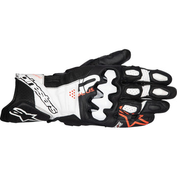 Alpinestars GP Plus R V3 Leather Gloves - Black/White/Fluo Red - XL 3550825-1231-XL