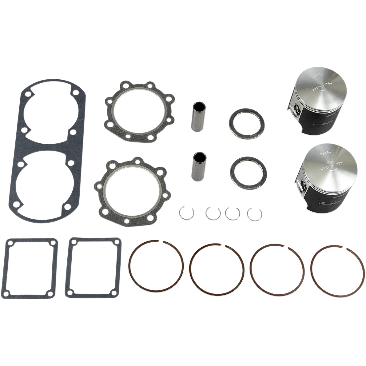 Wiseco Piston Kit with Gaskets - 72.50 mm - Yamaha SK1036