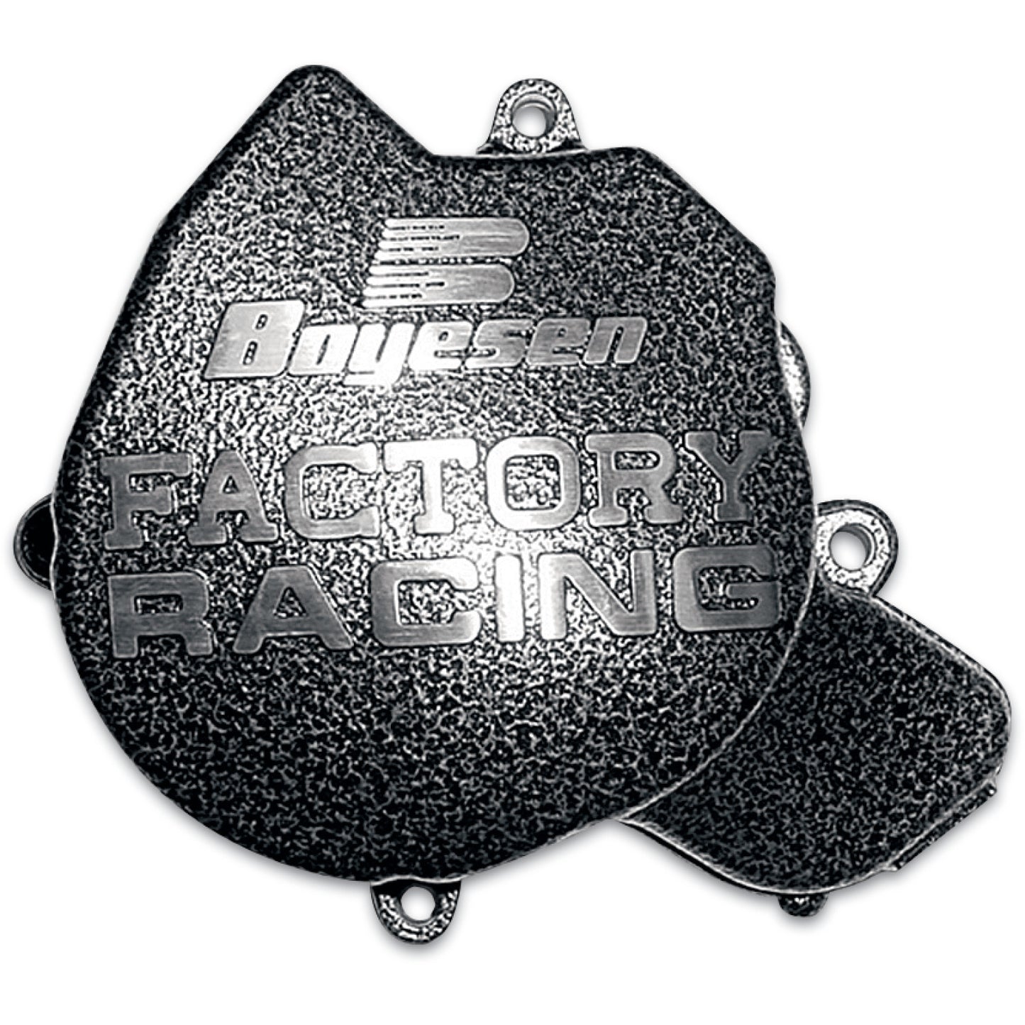 BOYESEN Ignition Cover - Silver/Black - KTM 250 SX-F SC-44