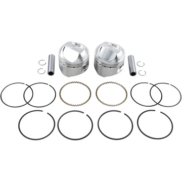 Wiseco Piston Kit - +0.030" - High Compression - Big Twin 1340 cc 80" K1626