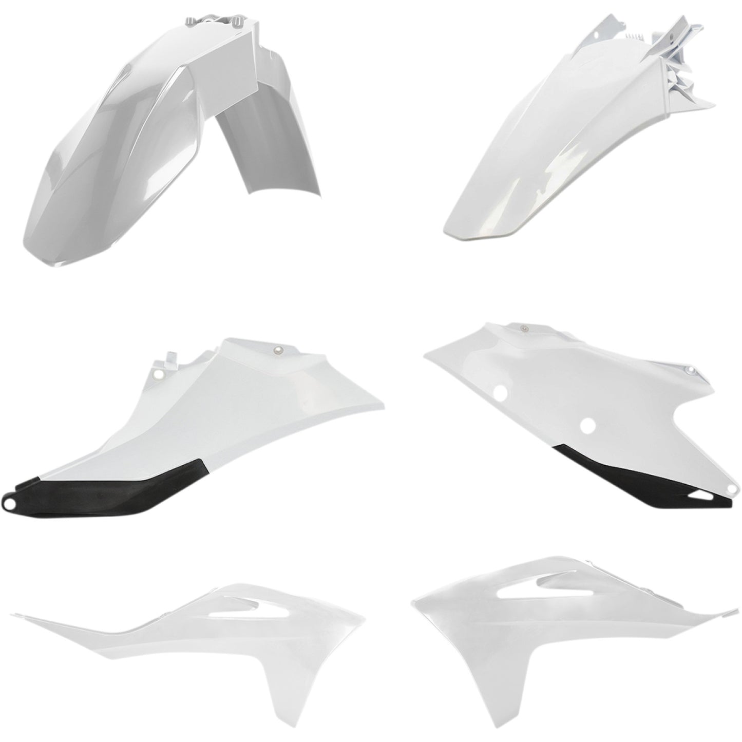 Acerbis Standard Replacement Body Kit - White/Black 2872801035