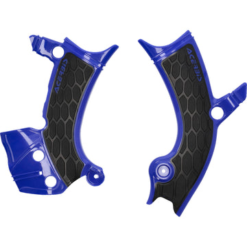 Acerbis X-Grip Frame Guards - Blue/Black - YZ 250F/450F 2981441034