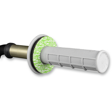 Renthal Grip Donutz - White/Green G203