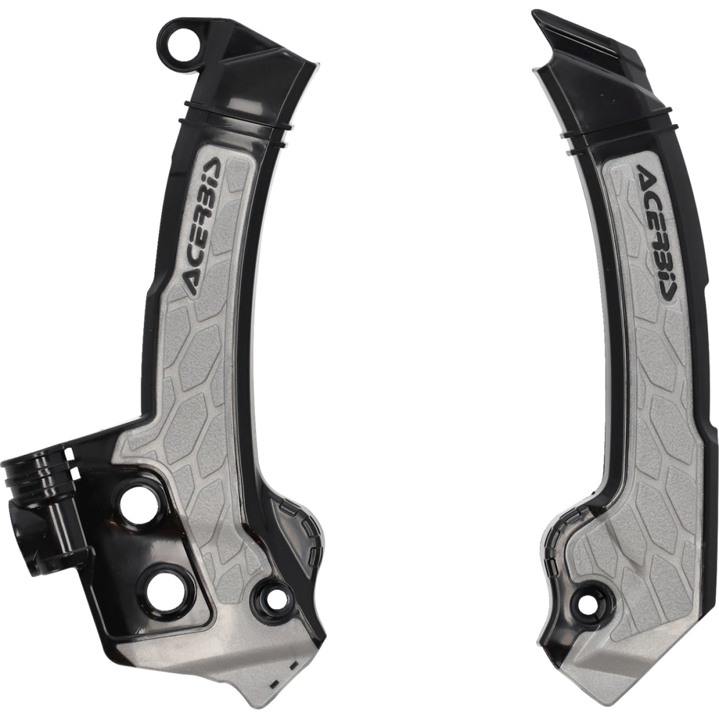 Acerbis X-Grip Frame Guards - Black/Gray - Husqvarna 2979601001