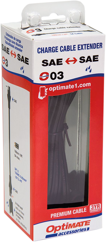 TECMATE 6' Extender - Charger Cable O-03