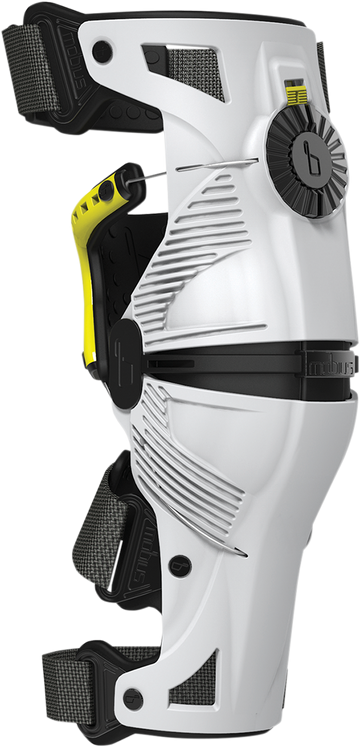 MOBIUS X8 Knee Braces - White/Yellow - Large 1010104
