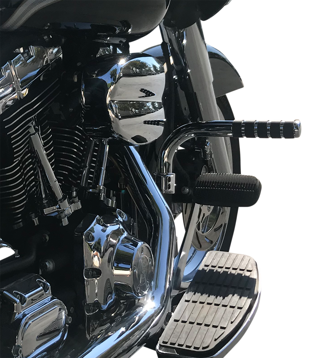 LINDBY Adjustable Footrest - Chrome - FLH '14-'23 280000