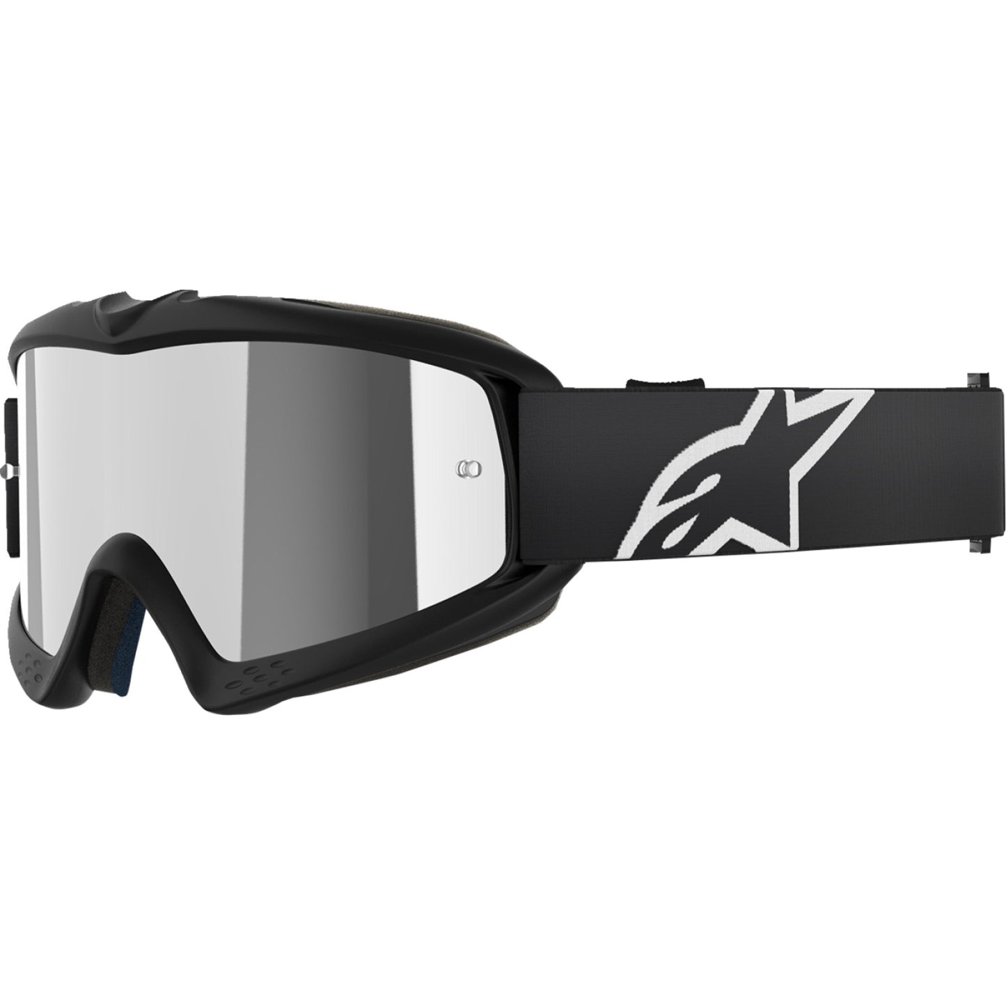 Alpinestars Youth Vision Goggle - Corp - Black - Silver Mirror 5140225-1456 | Goggles