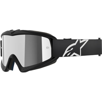 Alpinestars Youth Vision Goggle - Corp - Black - Silver Mirror 5140225-1456 | Goggles