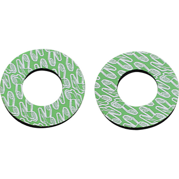 Renthal Grip Donutz - White/Green G203