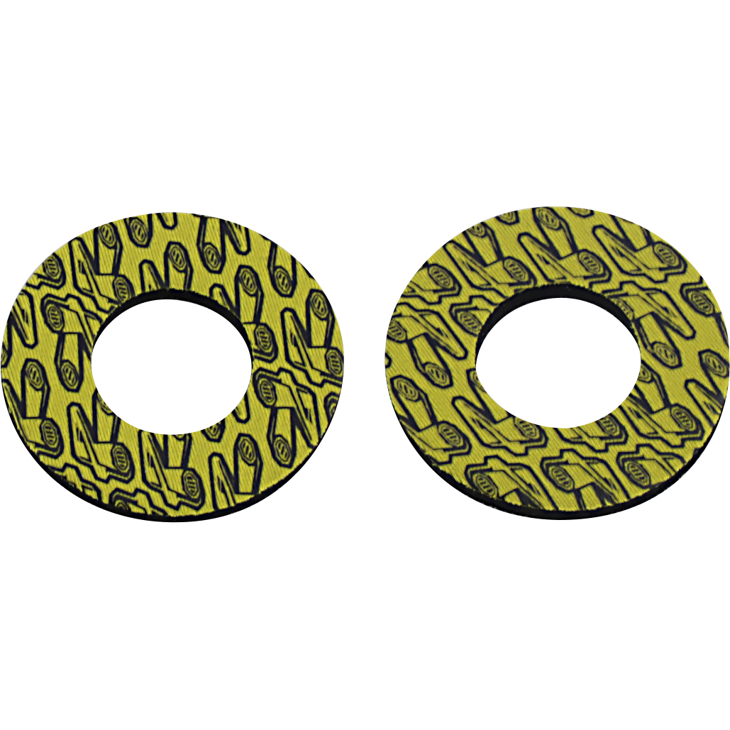 Renthal Grip Donutz - Black/Yellow G205