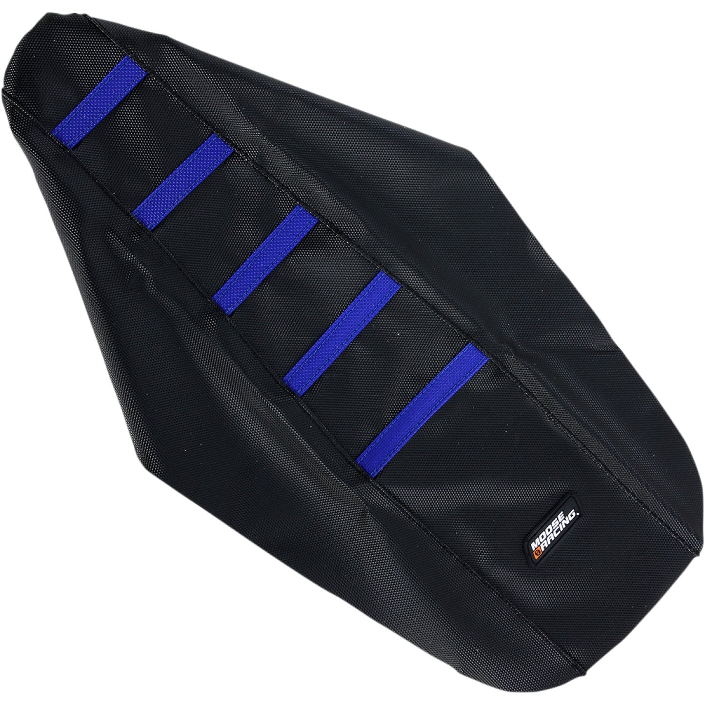 Moose Racing Ribbed Seat Cover - Black Cover/Blue Ribs - Yamaha YZ8502-332RT