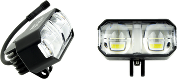 Aux Driving Lights Kit 1.25" Bar Mnt. White/Amber Pr