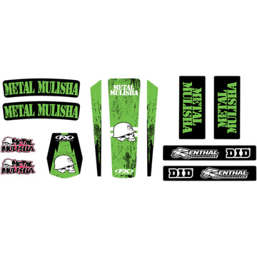 FACTORY EFFEX Trim Kit Graphic - Metal Mulisha - Kawasaki 23-50160