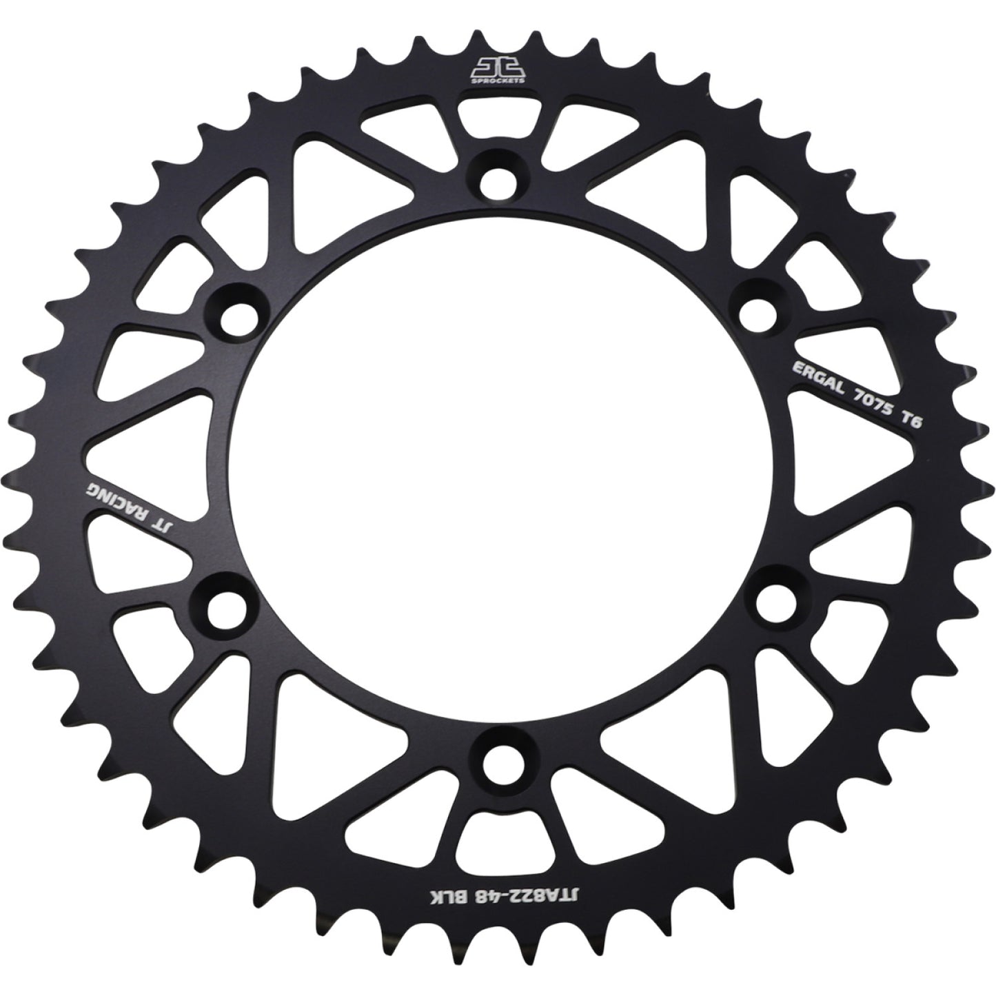 JT SPROCKETS Rear Sprocket - Black - 48 Tooth JTA822.48BLK by JT Rear Sprockets Aluminum/Alloy
