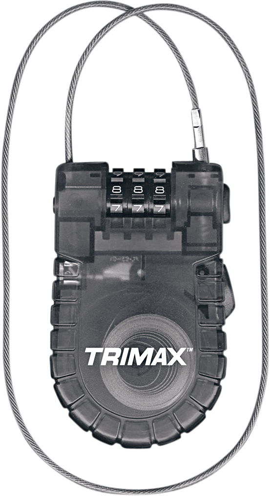 TRIMAX Cable Combination Lock - Retractable T33RC