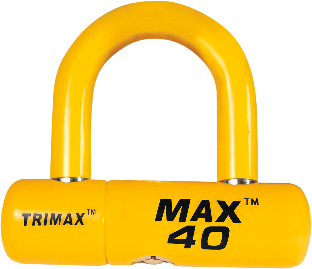 TRIMAX Max 40 U-Lock - Disc/Cables - Yellow MAX40YL