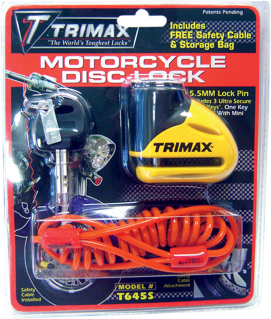 TRIMAX Disc Lock - Yellow - 5.5 mm T645S
