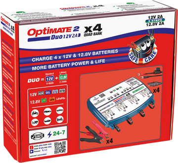 TECMATE Battery Charger/Maintainer - 4-Bank TM-575