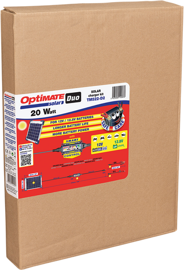 TECMATE Battery Charger/Maintainer - Solar DUO - 20 W TM522-D2