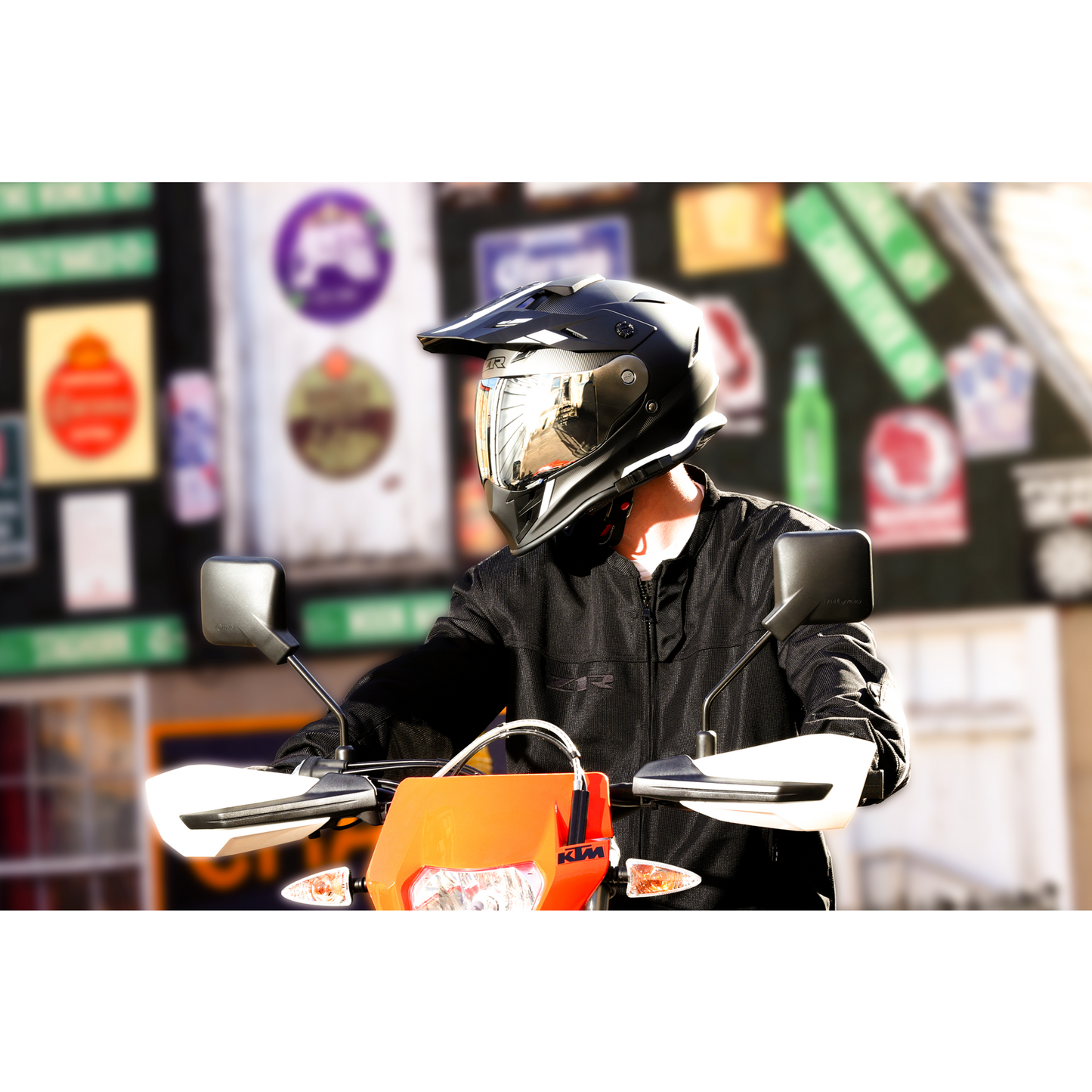 Z1R Range Helmet - Uptake - Black/White - Large 0140-0010