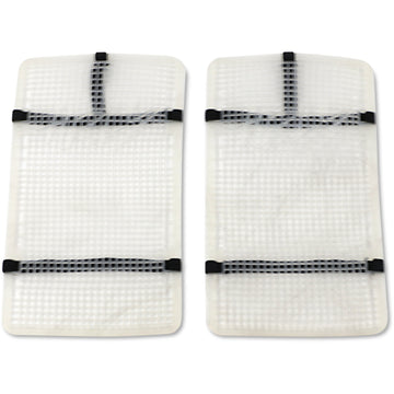 Moose Racing Mud Radiator Cover - White - Husqvarna HPRMUDHUS1252TM