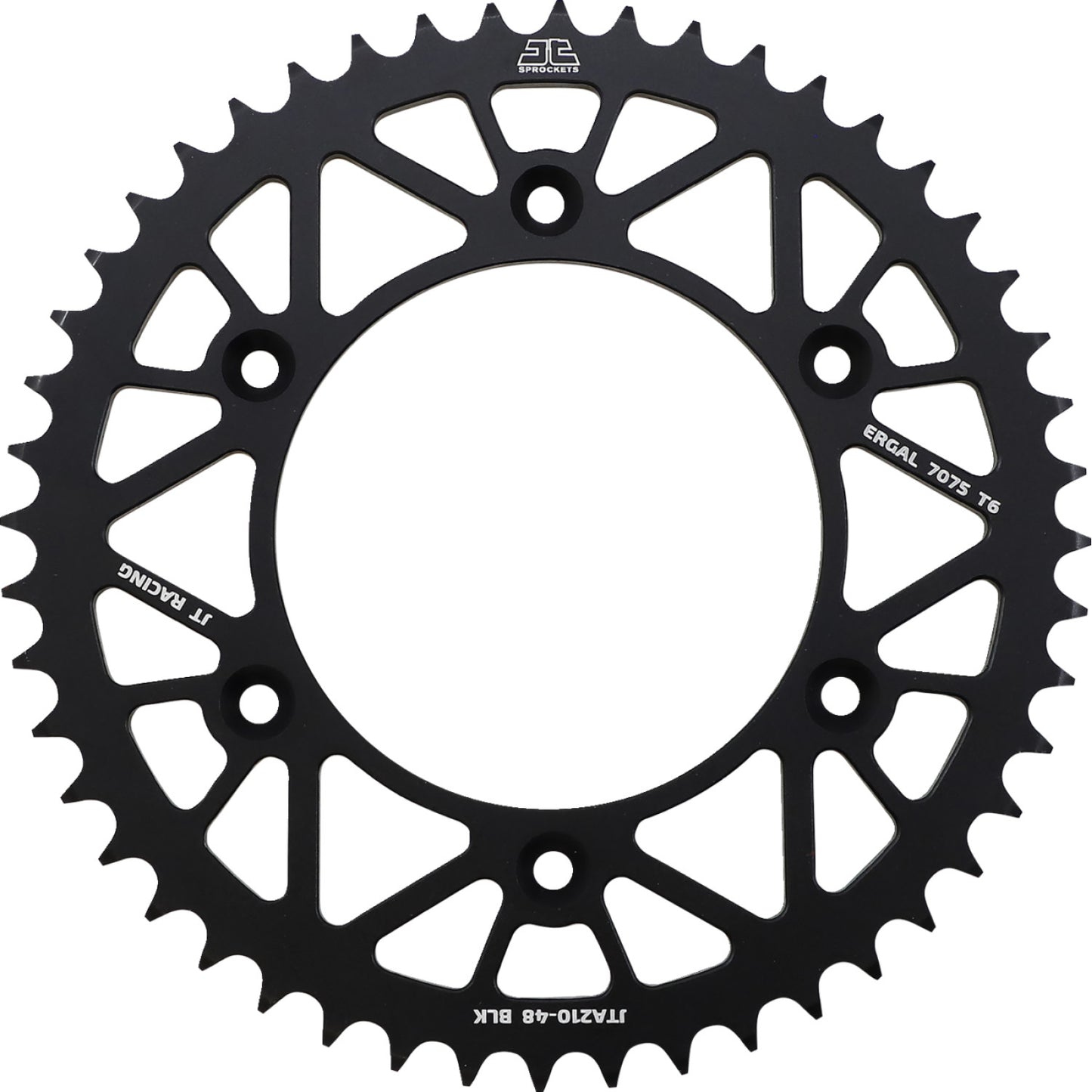 JT SPROCKETS Rear Sprocket - Honda/Beta - Black - 48 Tooth JTA210.48BLK by JT Rear Sprockets Aluminum/Alloy