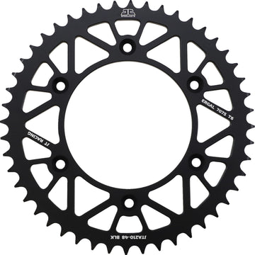 JT SPROCKETS Rear Sprocket - Honda/Beta - Black - 48 Tooth JTA210.48BLK by JT Rear Sprockets Aluminum/Alloy