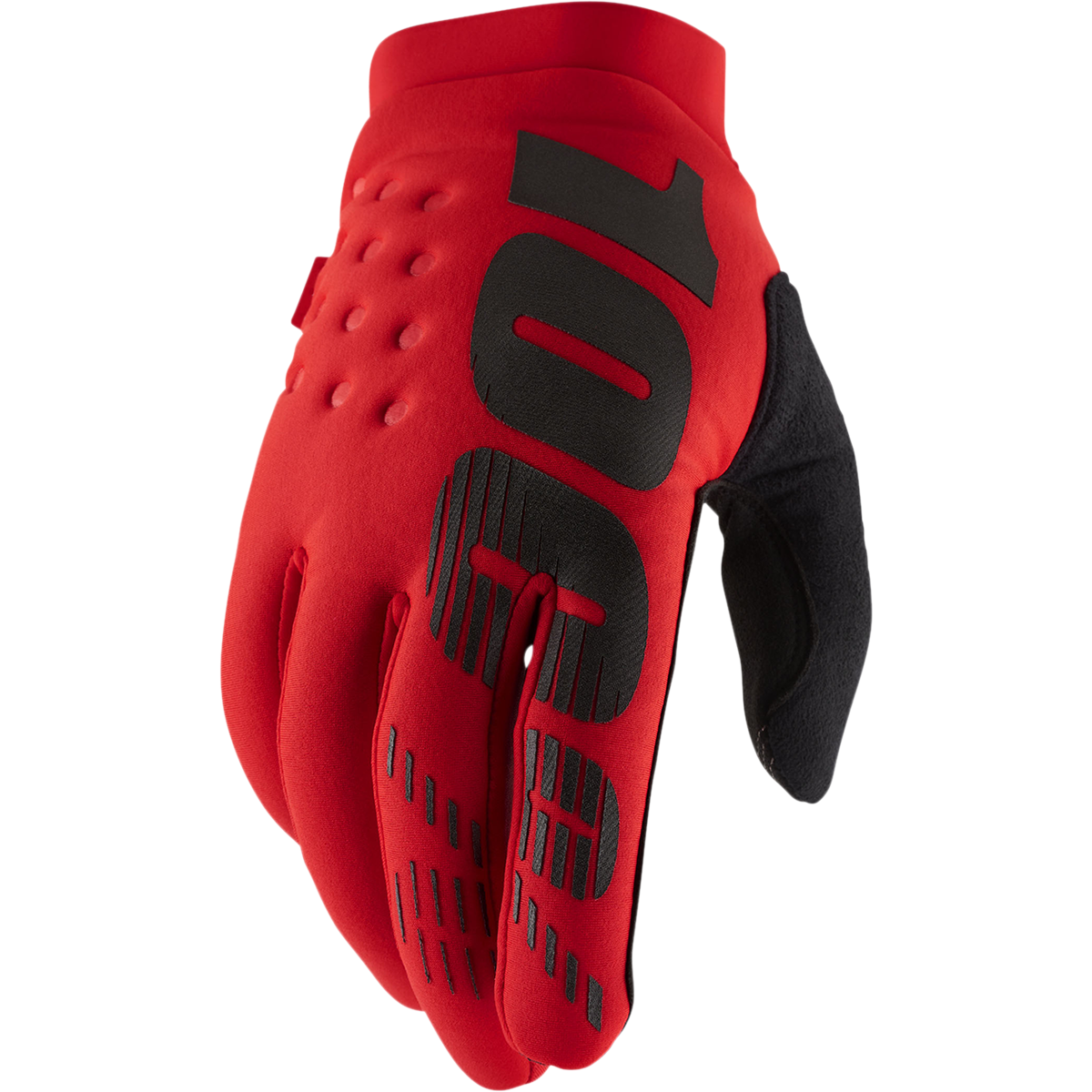 100% Brisker Gloves - Red - Medium 10003-00031