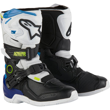 Alpinestars Kids Tech 3S Boots - White/Black/Blue - US 11 / EU 29 2014524-2179-11