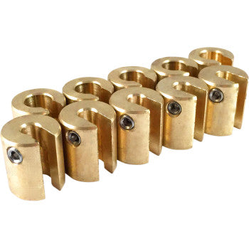 No-Mar Wheel Weights - 3 / 4 Oz - Brass - 10 Pack