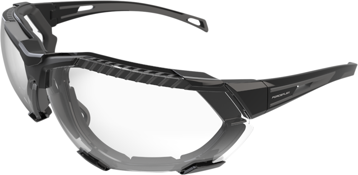 FORCEFLEX FF4 Sunglasses - Foam - Black/Black - Clear Lens FF4-01014-041