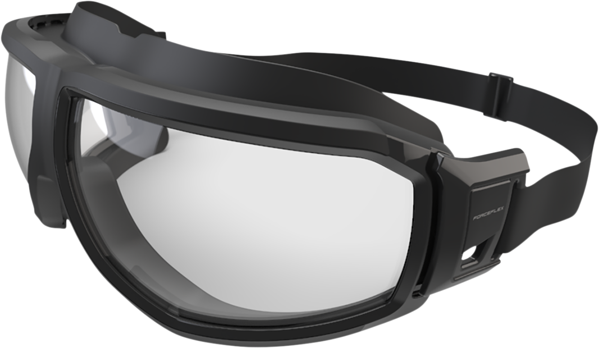 FORCEFLEX Riding Goggle - Black/Gray - Clear Lens FFG-01045-040